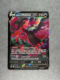 Pokemon Galarian Moltres V 097/198 Swsh06 Ultra Rare Holo Chilling Reign EN - Image 1