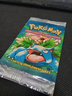 Pokemon Base Set 1st Edition French Opened Booster Pack. Foil Wrapper ONLY - Image 2