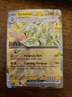 Tyranitar Ex 66/197 Pokemon TCG Obsidian Flames Double Rare Holo NM - Image 1