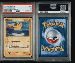 PSA 5 Pikachu Pop Series 5 Holo Inverted Back Error 2007 #12/17 Wailmer Holo - Image 1