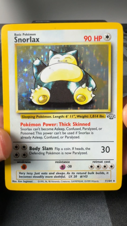Pokemon Snorlax Jungle Holo 11/64 Unlimited WOTC - Lightly Played (LP) - Image 2