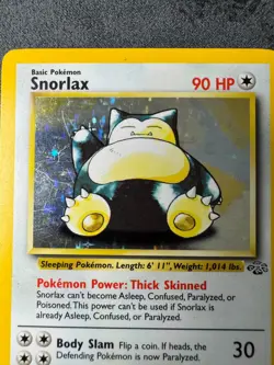 Pokemon Snorlax Jungle Holo 11/64 Unlimited WOTC - Lightly Played (LP) - Image 5
