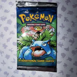 1999 Pokemon Base Set Unlimited Booster Pack VENUSAUR Factory Sealed - Image 1