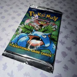 1999 Pokemon Base Set Unlimited Booster Pack VENUSAUR Factory Sealed - Image 2