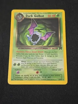 Dark Golbat 24/82 Team Rocket Regular Black Star Rare WOTC Pokemon TCG MP - Image 1