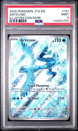 MINT✨ 2025 Pokemon JTG EN Journey Together Articuno 161 Illustration Rare PSA 9 - Image 1