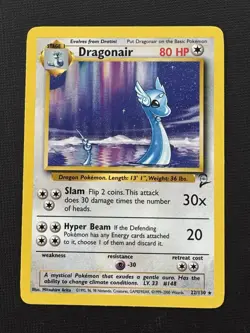 Pokemon Dragonair 22/130 Base Set 2 Stage 1 Regular 80HP Dragon 30x 20 Attack - Image 1