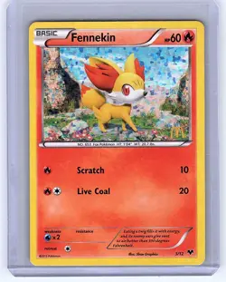 Fennekin 3/12 HOLO McDonald's Promos 2014 NM Pokemon Fast Ship - Image 1