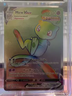 Pokemon Mew VMAX Fusion Strike 268/264 Holo Secret Rare - Image 2