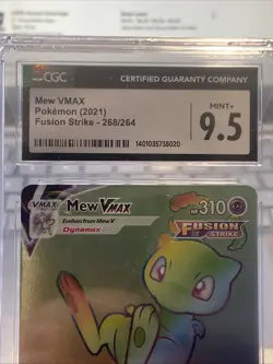 Pokemon Mew VMAX Fusion Strike 268/264 Holo Secret Rare - Image 3