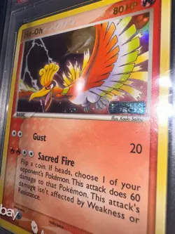 Pokemon Ho-Oh EX Unseen Forces Reverse Holo Rare #27 PSA 10 Gem Mint - Image 3
