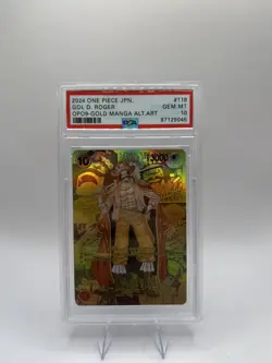 One Piece Gol D Roger Gold Parallel Manga Replica PSA 10 Style Proxy Japanese - Image 1