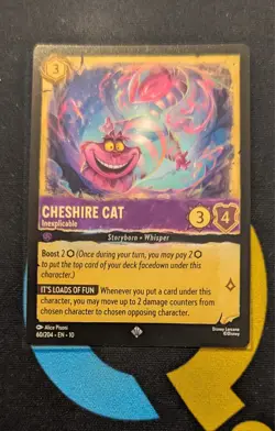 Cheshire Cat - Inexplicable 60/204 Super Rare Disney Lorcana Set 10 - Image 1