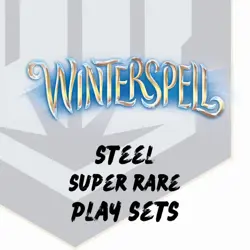 Disney Lorcana Winterspell Steel Super Rare Play Sets - Image 1