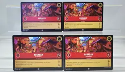 Disney Lorcana Agrabah - Marketplace 134/204 4 Cards Playset Into the Inklands - Image 1