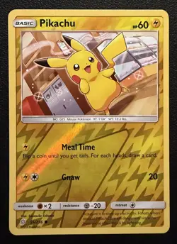 Pikachu 55/236 Reverse Holo SM - Unified Minds - Pokemon Card - NM - Image 1