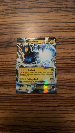 Pokemon TCG XY Roaring Skies Thundurus EX Holo Ultra Rare Card 26/108 - Image 1