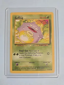 1999 Koffing 51/102 - Base Set - LP Pokemon Card - WotC - Image 2
