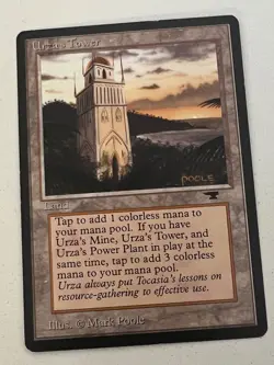 Magic the Gathering MTG Antiquities Urza's Tower (SHORE) LP (Beta Bob) - Image 1