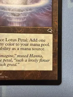 Lotus Petal - Tempest - Magic The Gathering - Vintage 1997 - Image 4