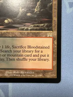 Bloodstained Mire #313/350 Onslaught Magic The Gathering 2002 - Image 4