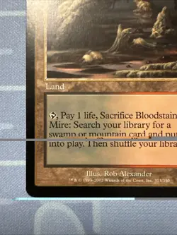 Bloodstained Mire #313/350 Onslaught Magic The Gathering 2002 - Image 5