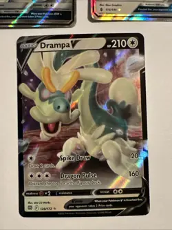 Pokemon DRAMPA 3 Card Lot ~ V GX Full Art - Image 2