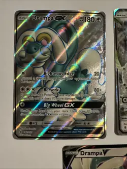 Pokemon DRAMPA 3 Card Lot ~ V GX Full Art - Image 3