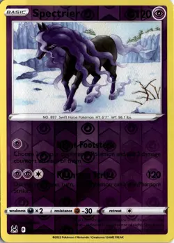 Spectrier 081/196 Reverse Holo SWSH11: Lost Origin Pokemon Card TCG - Image 1