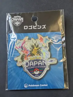 BRAND NEW SEALED - Pokemon Center Japan Championships Logo Pins - JAPANESE - Image 1