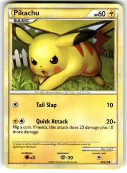 Pikachu 78/123 Pokemon English HeartGold & SoulSilver Base Set 2010 - Image 1