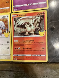 Pokemon TCG Holo Rare 25th Celebrations Cards Lugia, Reshiram, Groudon & Cosmog - Image 5