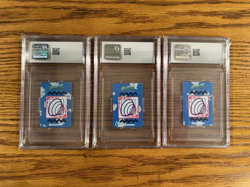 CGC 1997 Mini Carddass Pokemon Abra Kadabra Alakazam Evo Line Sequencial Set - Image 2