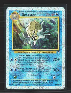Pokemon 2002 Legendary Collection Omastar #58/110 - Image 1