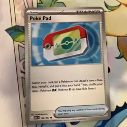 Pokemon TCG Poke Pad Trainer-Item Card 198/217 English Regular 2023 - Image 1