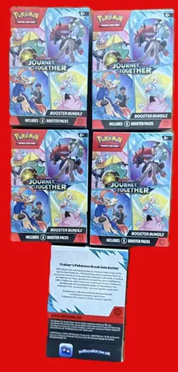 5 x Pokemon JOURNEY TOGETHER Booster Bundle NEW 30 total bstrs - Image 2