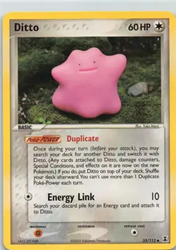 2005 POKEMON EX DELTA SPECIES #35/113 DITTO - Image 1