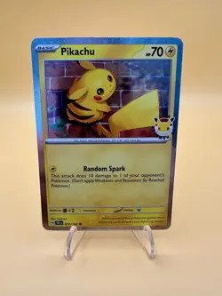 Pokemon TCG Pikachu 051/162 30th Anniversary Stamped 2026 Pokemon Day Promo - Image 1