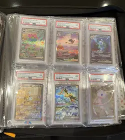 PSA 9 POKEMON 151 S&V IR + SIR COMPLETE SET W/ ETB + Premium Collection Promos - Image 1