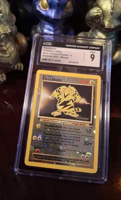✨2003 Pokemon Electabuzz Best Of Game WINNER Cut Off SWIRL 🌀 CGC / PSA 9✨ - Image 1