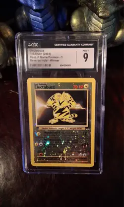 ✨2003 Pokemon Electabuzz Best Of Game WINNER Cut Off SWIRL 🌀 CGC / PSA 9✨ - Image 2