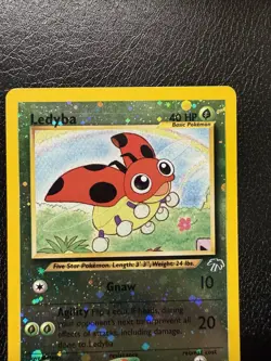Pokemon Vintage Southern Islands Reverse Holo Ledyba 7/18 Rare WotC Promo LP/MP - Image 2