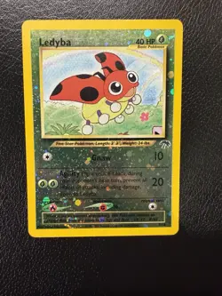 Pokemon Vintage Southern Islands Reverse Holo Ledyba 7/18 Rare WotC Promo LP/MP - Image 4