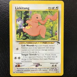 Pokemon Lickitung 16/18 Southern Islands Promo Rare 2001 WOTC LP/MP - Image 1