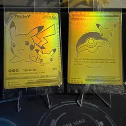 Pokemon Celebrations Pikachu V & PokeBall Gold Promos SEALED SWSH 145 & SWSH 146 - Image 1