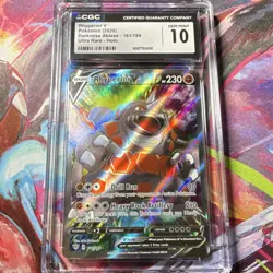 Pokemon Rhyperior V Darkness Ablaze 181/189 Full Art Ultra Rare Holo CGC 10 - Image 1