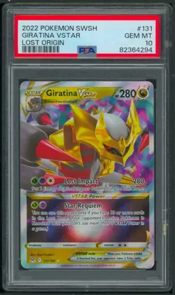 Pokemon SWSH Lost Origin Giratina VSTAR 131/196 PSA 10 - Image 1
