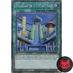 Yugioh Skyscraper 2 - Hero City RA03-EN175 Platinum Secret Rare 1st Edition NM - Image 1