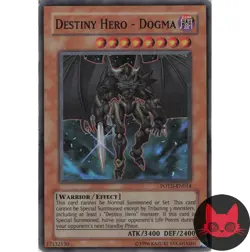 Yugioh Destiny HERO - Dogma POTD-EN014 Super Rare MP - Image 1