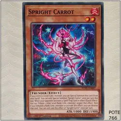 Spright Carrot - POTE-EN007 - Common 1st Edition Yugioh - Image 1